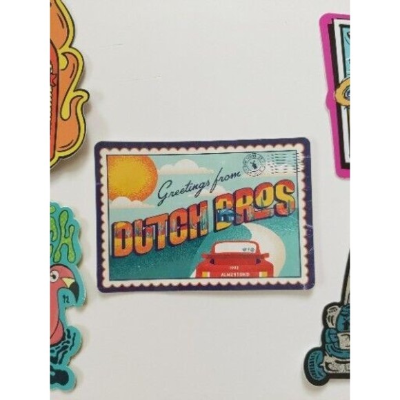 Dutch Bros Stickers Lot Of 5 From 2023, Dutch Dad Spicy Szn Skeleton Etc - Picture 4 of 6